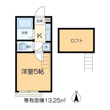 ネストリバーサイドKITAGAWAの物件間取画像